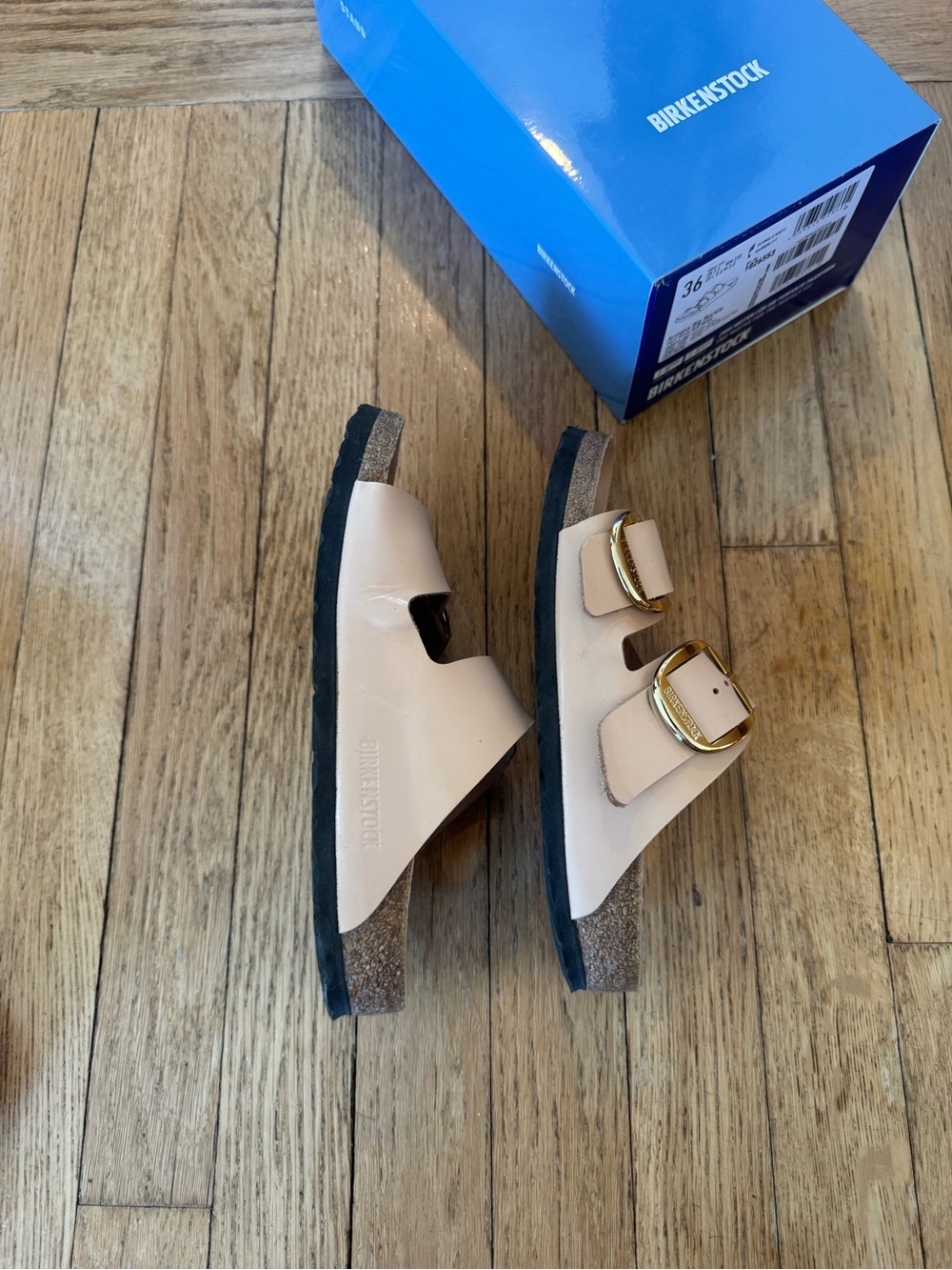 Birkenstock Arizona Big Buckle High Shine Sandals - Picture 8 of 9